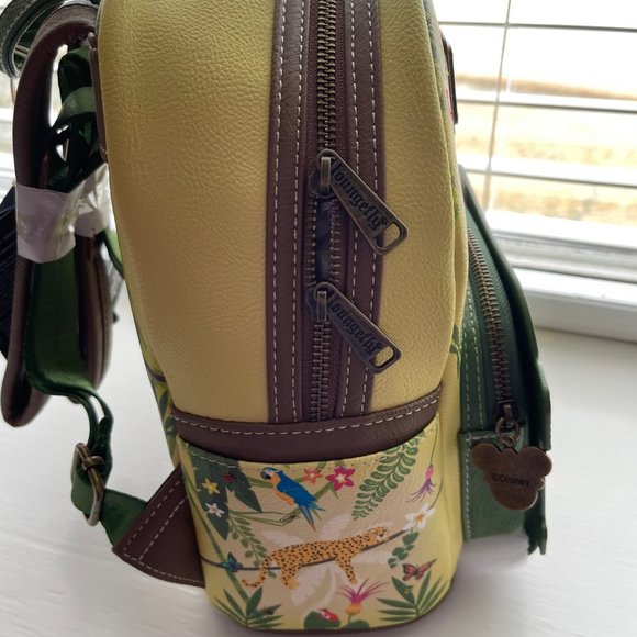 Loungefly Disney Mickey and Friends Jungle Safari Glow in the Dark Mini Backpack - Picture 8 of 9